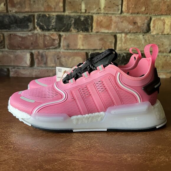 Adidas NMD V3 Beam Pink White Knitted Shoes Sneakers Youth 6.5 Women's 7.5 - Picture 16 of 16